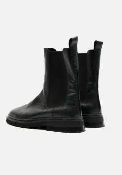 hush Boots|Aaliyah Leather Chelsea Boot Black