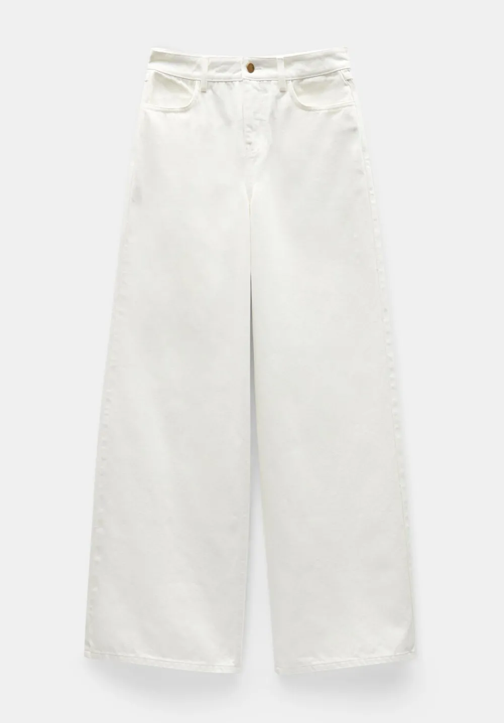 hush Jeans|Abi Wide Leg Jeans Ecru