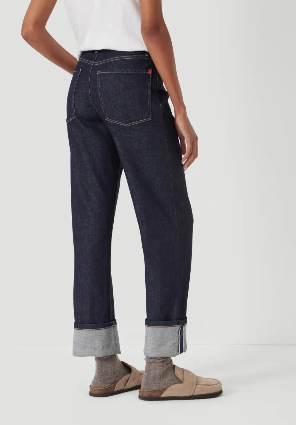 hush Jeans|Agnes 2.0 Turn Up Jeans Rinse wash