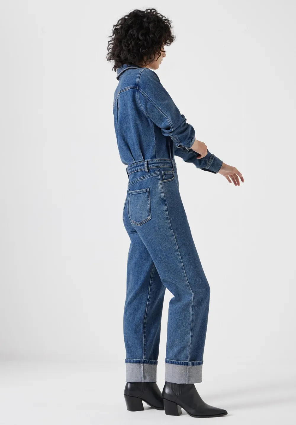 hush Jumpsuits|Agnes Denim Jumpsuit Blue Denim
