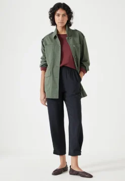 hush Trousers|Air Flow Ankle Grazer Trousers Black