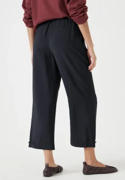 hush Trousers|Air Flow Ankle Grazer Trousers Black