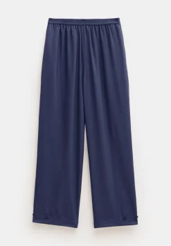 hush Trousers|Air Flow Ankle Grazer Trousers Navy