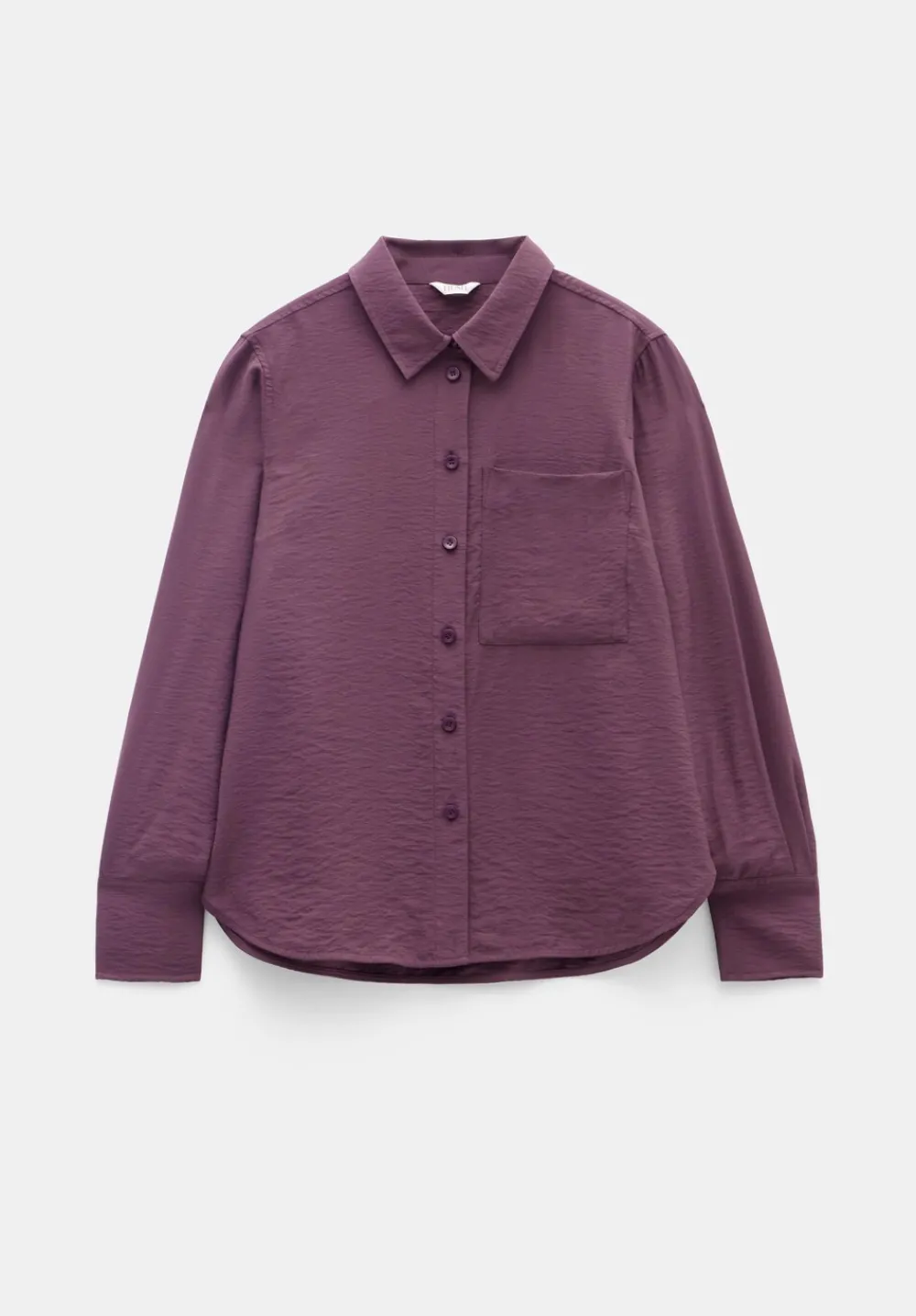 hush Shirts & Blouses|Tops & T-Shirts|Air Flow Long Sleeve Relaxed Shirt Fudge Brown