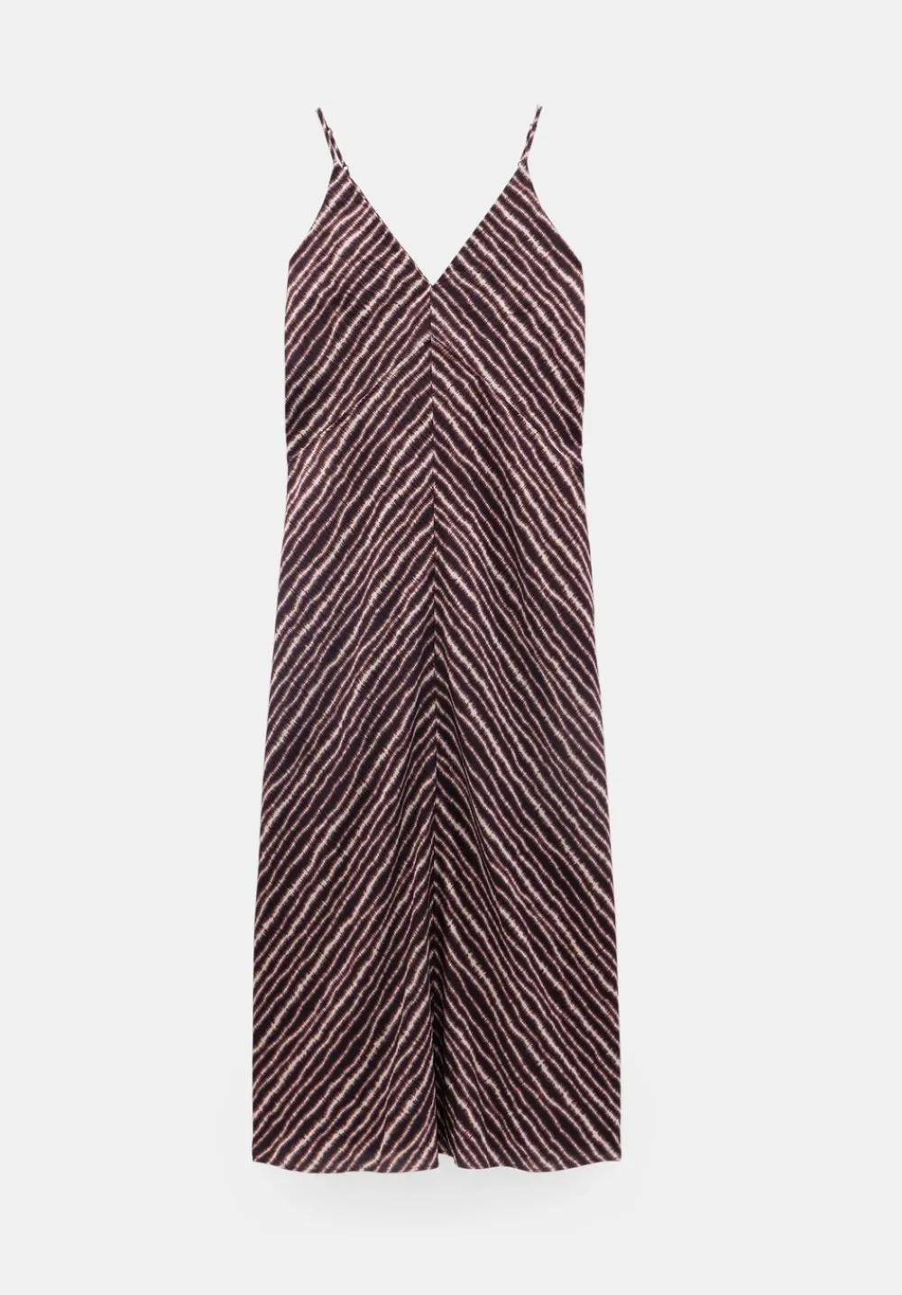 hush Dresses|Air Flow Seam Detail Maxi Slip Dress Blurred Lines Brown