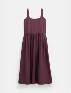 hush Dresses|Air Flow Square Neck Midi Ballerina Dress Fudge Brown