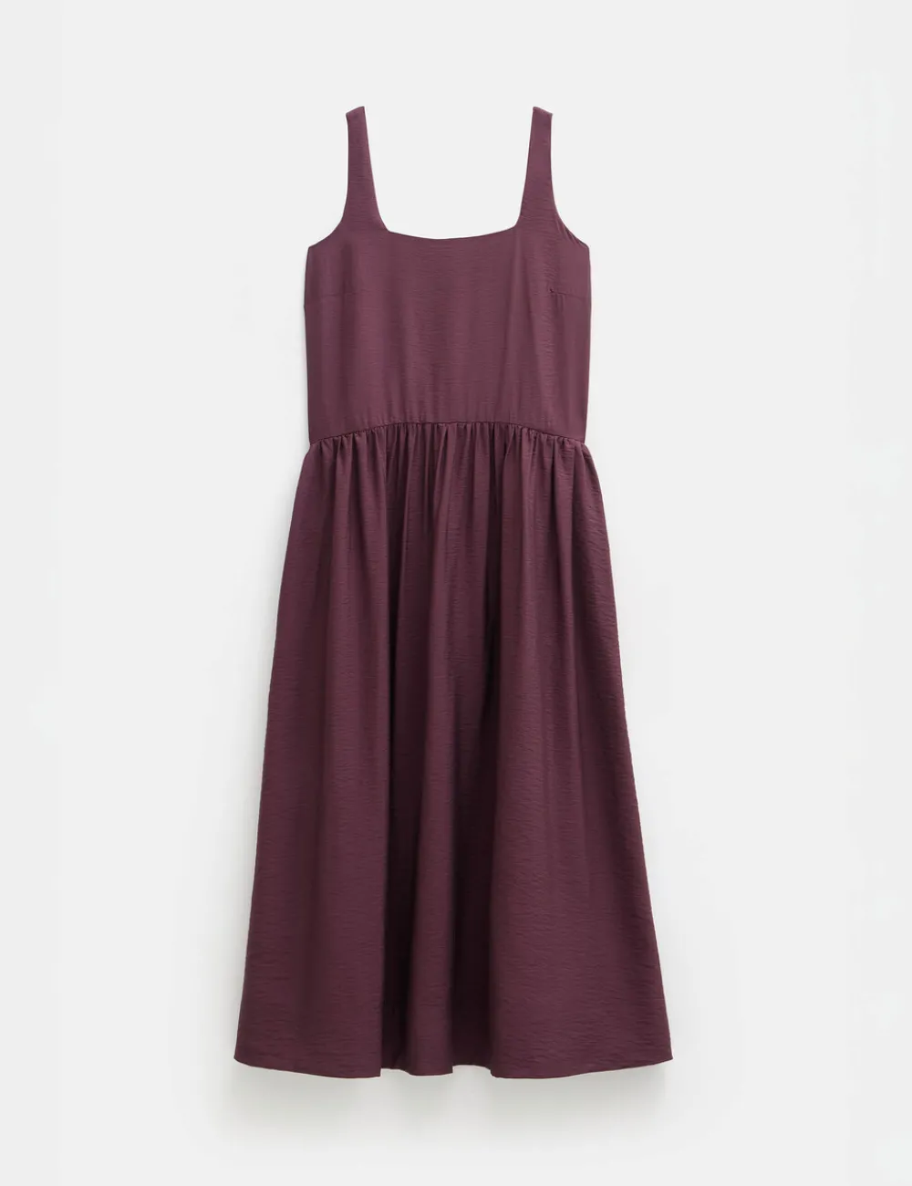 hush Dresses|Air Flow Square Neck Midi Ballerina Dress Fudge Brown