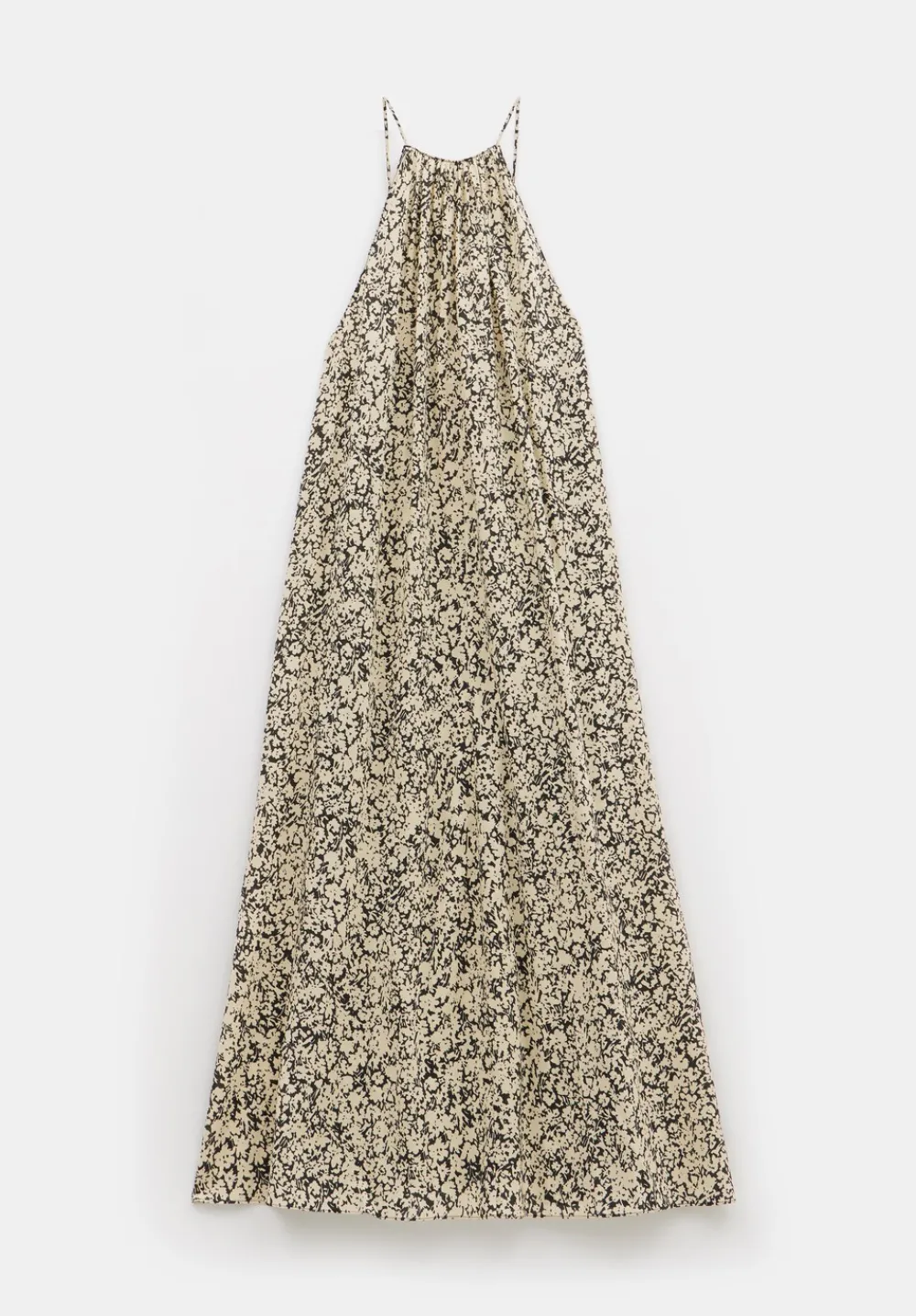hush Dresses|Aja Gathered Maxi Dress Silhouette Floral Neutral