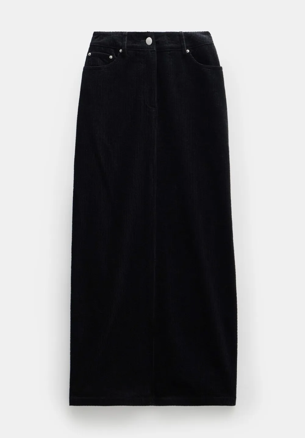 hush Skirts|Alana Cord Maxi Skirt Black