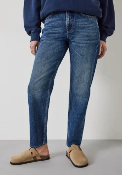 hush Jeans|Alex Straight Leg Jeans Mid Authentic Blue