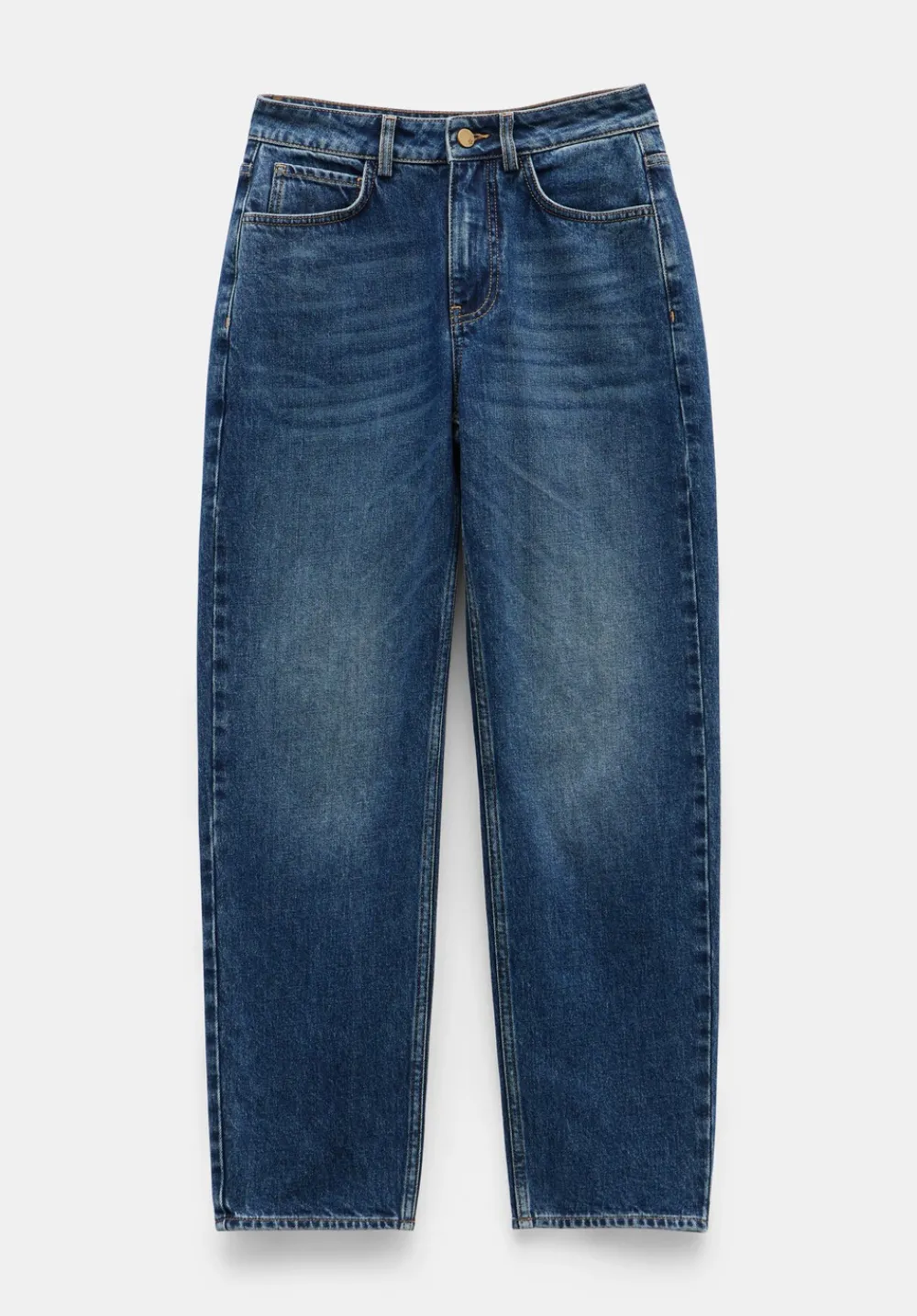 hush Jeans|Alex Straight Leg Jeans Mid Authentic Blue