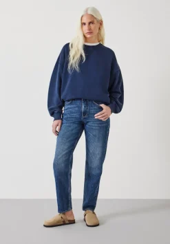 hush Jeans|Alex Straight Leg Jeans Mid Authentic Blue