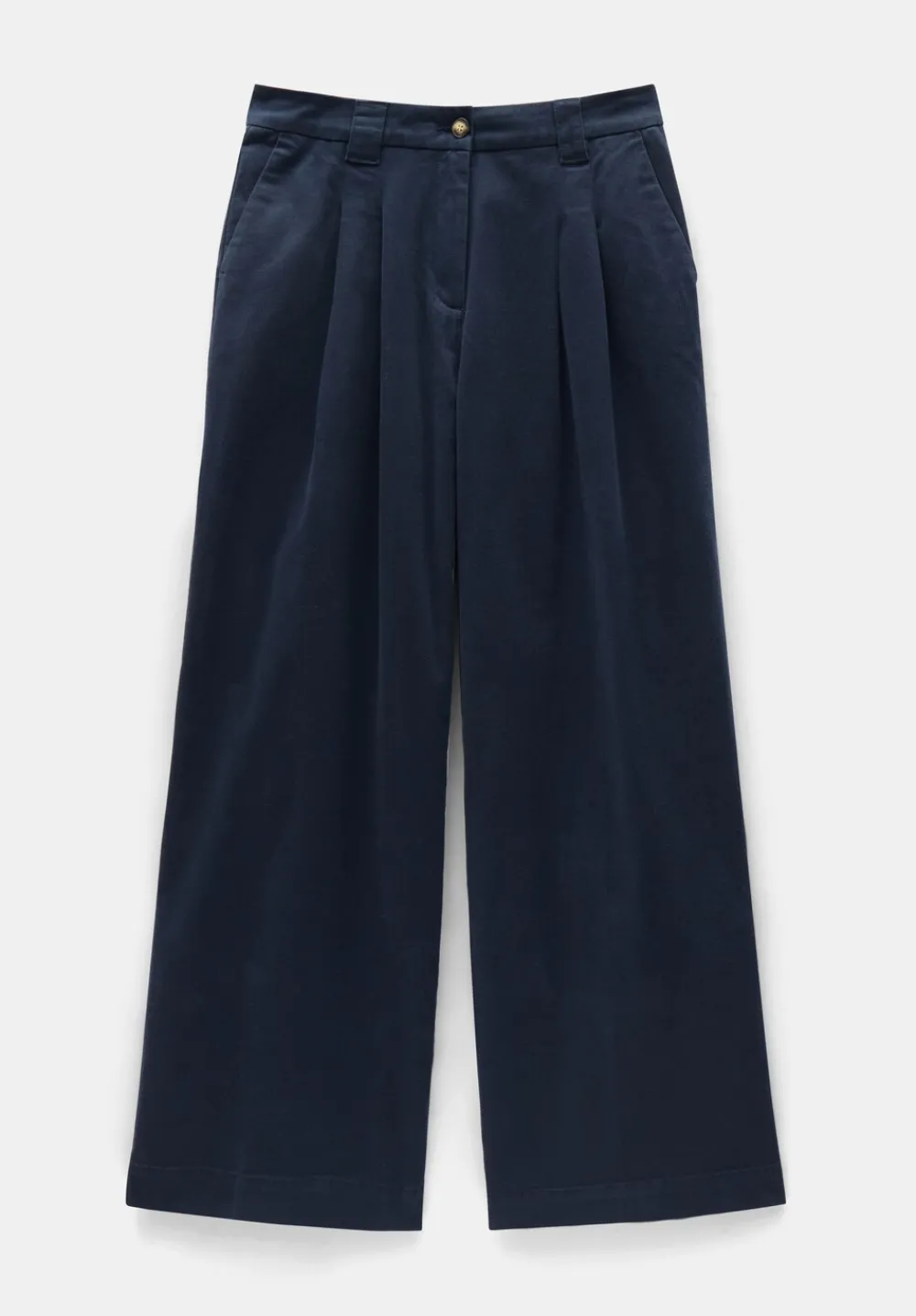 hush Trousers|Ali Wide Chino Trousers Dark Midnight