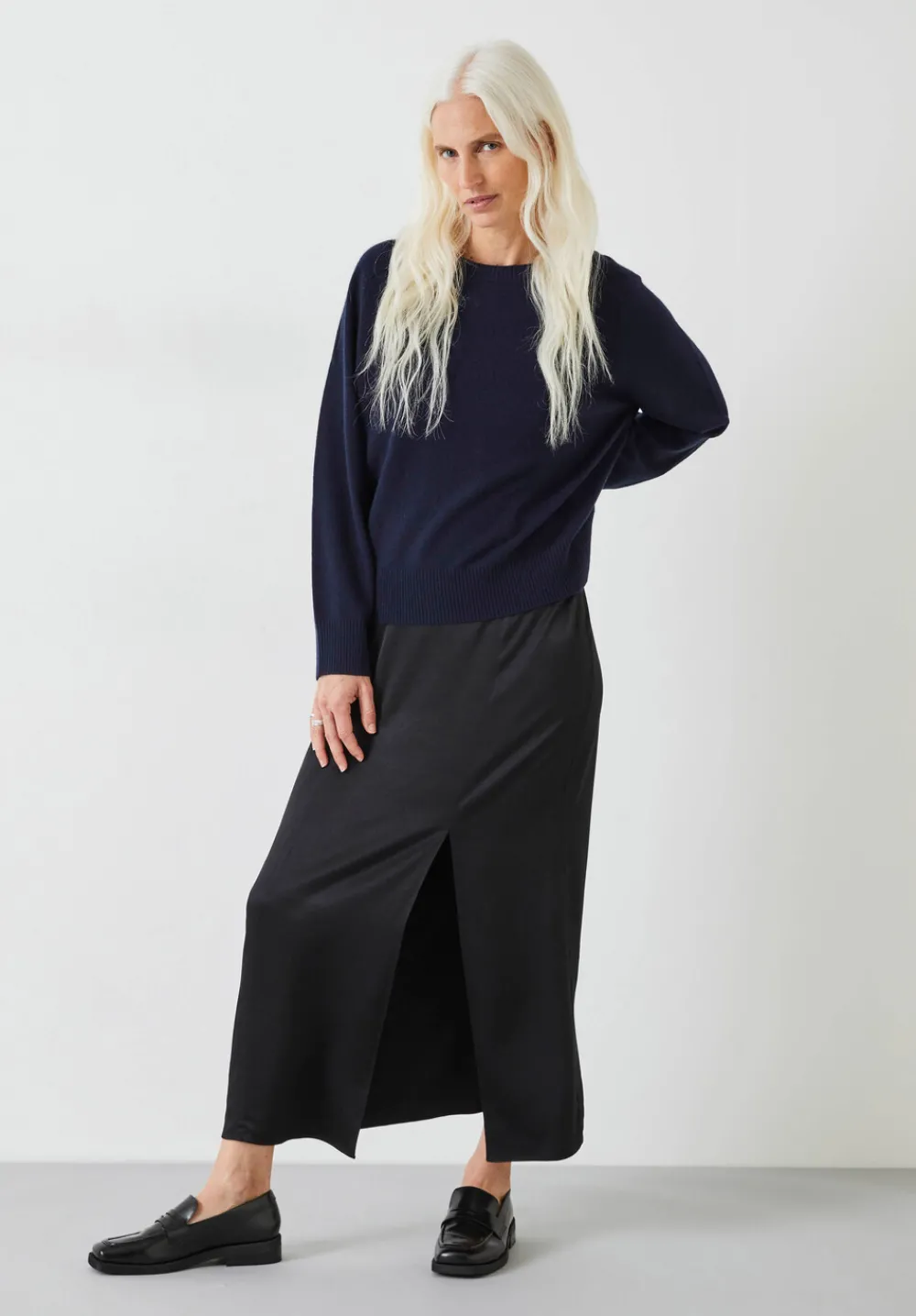 hush Jumpers & Cardigans|Alina Cashmere Crew Jumper Deep Navy