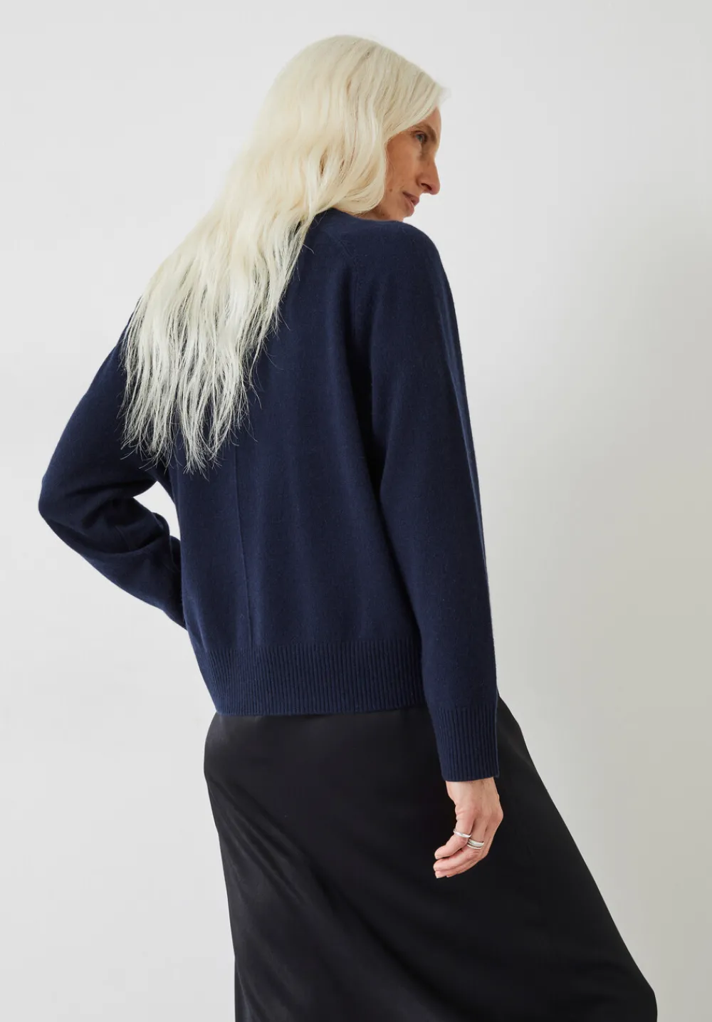 hush Jumpers & Cardigans|Alina Cashmere Crew Jumper Deep Navy