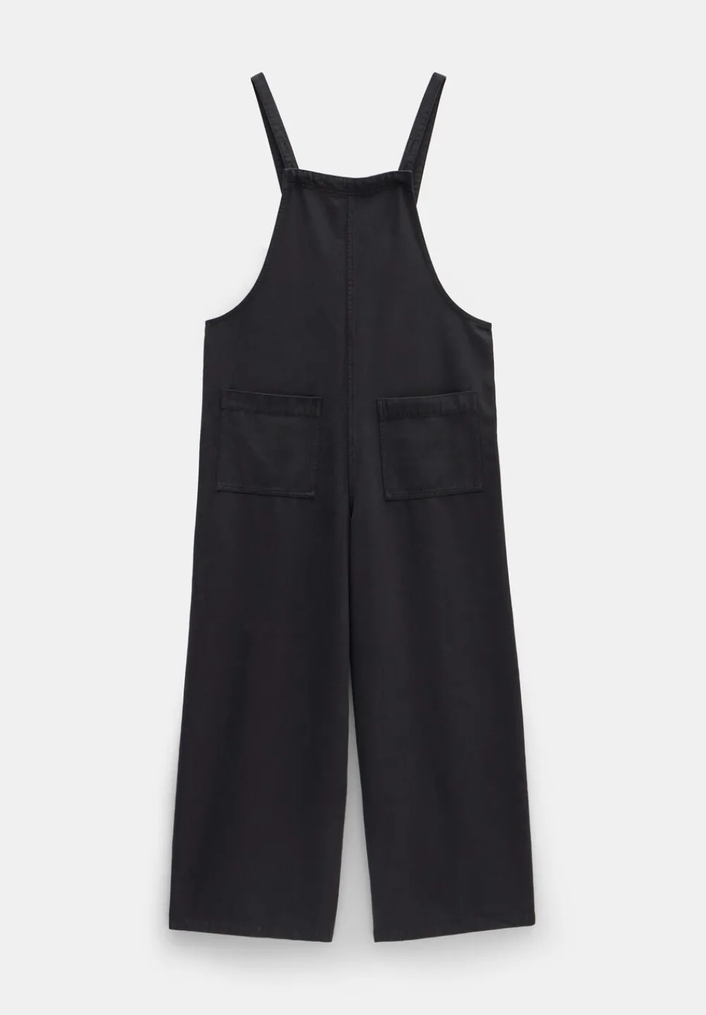 hush Jumpsuits|Allegra Relaxed Cropped Dungaree Washed Black