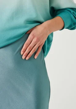 hush Skirts|Allie Satin Skirt Arctic