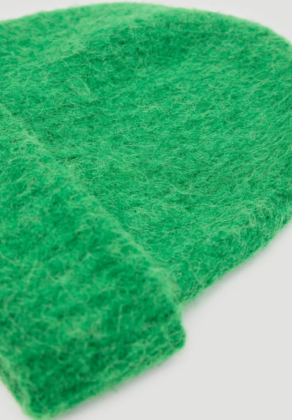 hush Hats|Alpaca-Blend Ribbed Beanie Bright Green