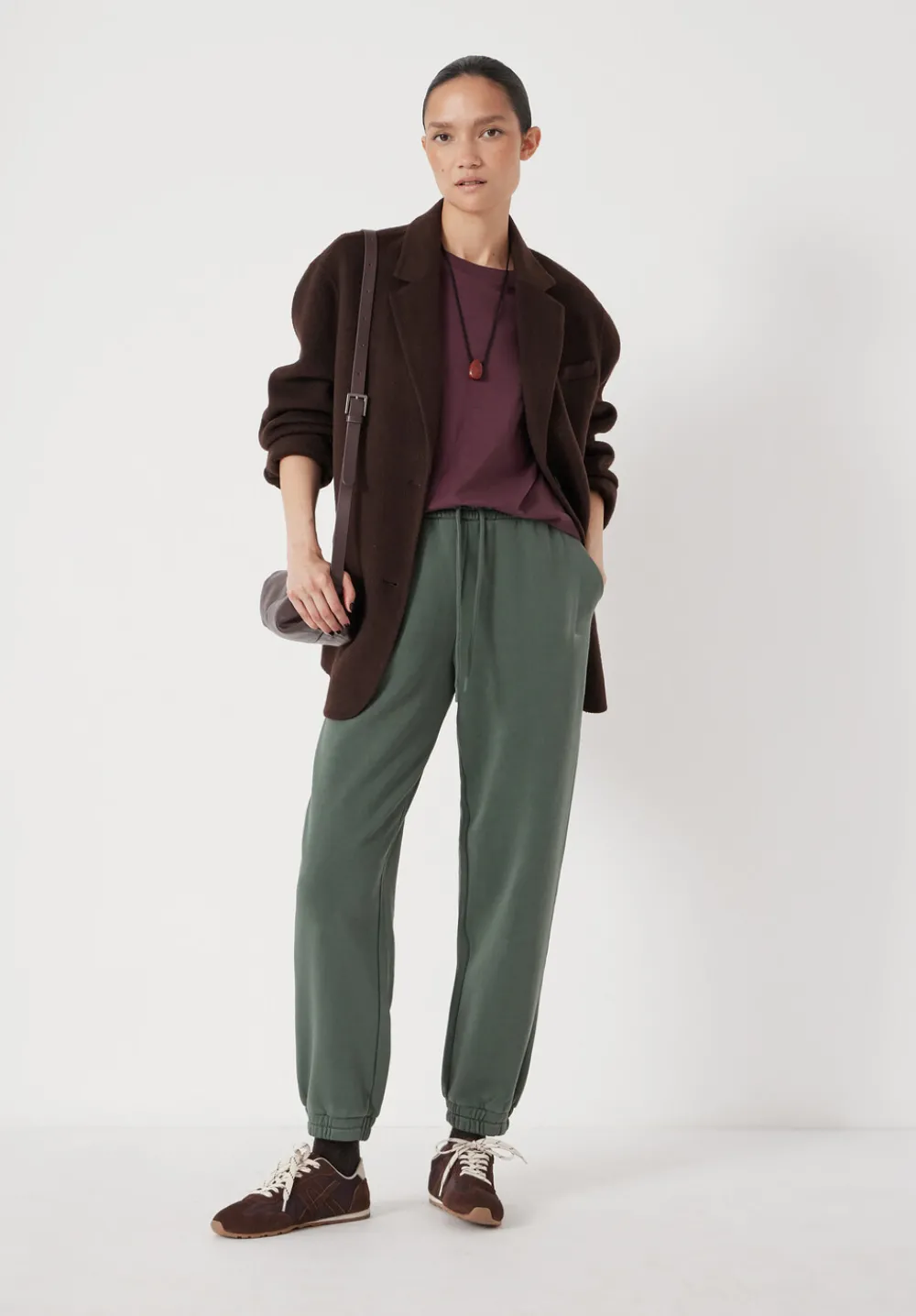 hush Joggers & Leggings|Trousers|Alyna Pocket Detail Joggers Khaki Green