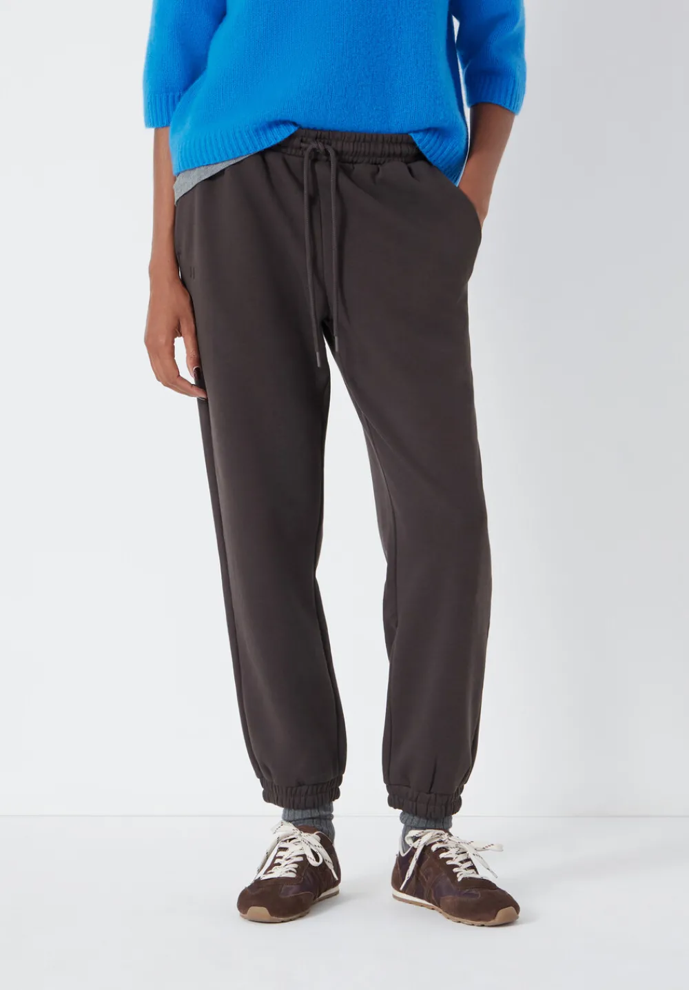 hush Joggers & Leggings|Trousers|Alyna Pocket Detail Joggers Chocolate brown