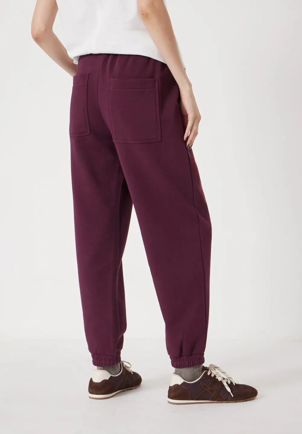 hush Joggers & Leggings|Trousers|Alyna Pocket Detail Joggers Wine Red