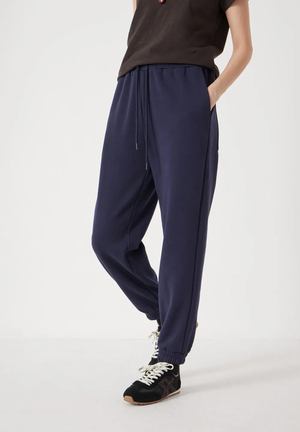 hush Joggers & Leggings|Trousers|Alyna Pocket Detail Joggers Navy