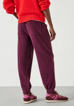 hush Joggers & Leggings|Trousers|Alyna Textured Joggers Wine Red