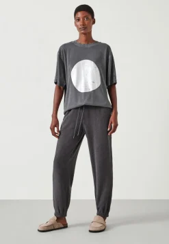 hush Joggers & Leggings|Trousers|Alyna Textured Joggers Washed Grey