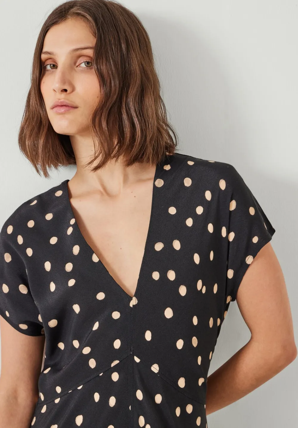 hush Dresses|Amelia Printed Maxi Dress Painted Polka
