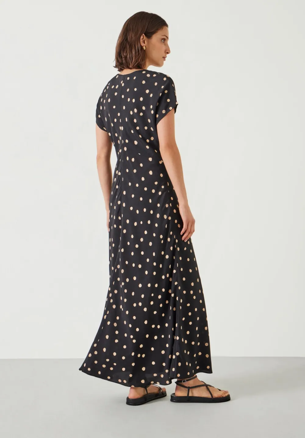 hush Dresses|Amelia Printed Maxi Dress Painted Polka