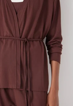 hush Tops & T-Shirts|Jumpers & Cardigans|Amie Edge to Edge Cardigan Rum Raisin