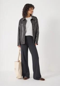 hush Joggers & Leggings|Amie Fold Over Waist Joggers Black
