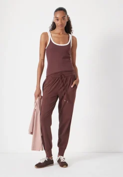 hush Joggers & Leggings|Trousers|Amie Joggers Burgundy Brown