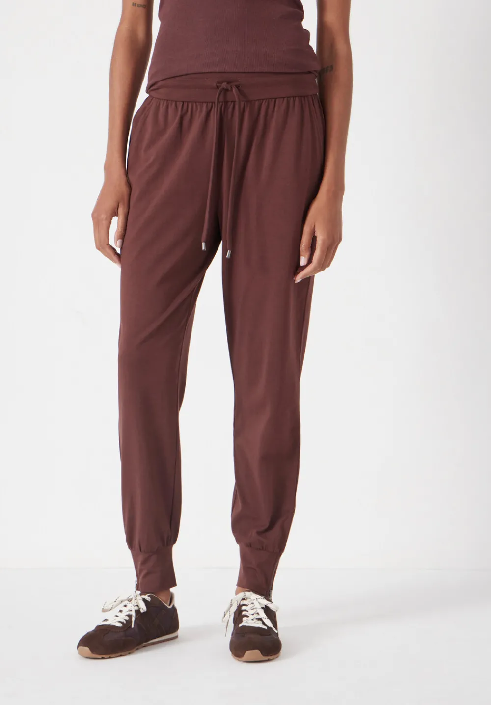 hush Joggers & Leggings|Trousers|Amie Joggers Burgundy Brown
