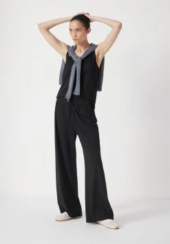 hush Joggers & Leggings|Trousers|Amie Wide Leg Joggers Black