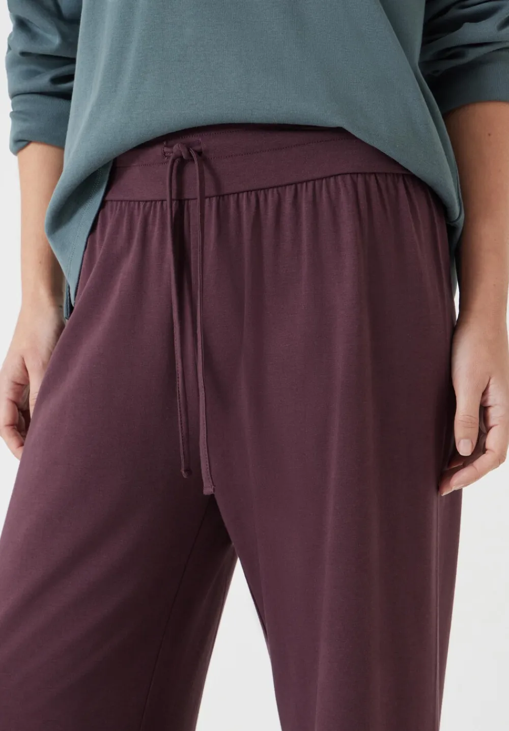 hush Joggers & Leggings|Trousers|Amie Wide Leg Joggers Fudge Brown