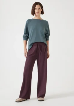 hush Joggers & Leggings|Trousers|Amie Wide Leg Joggers Fudge Brown
