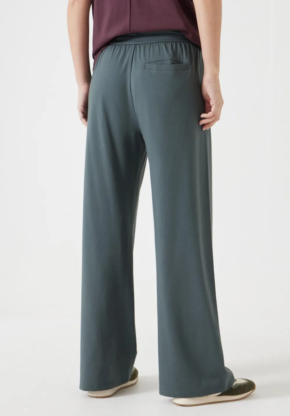 hush Joggers & Leggings|Trousers|Amie Wide Leg Joggers Sage Green