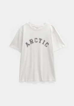 hush Tops & T-Shirts|Arctic Graphic T-Shirt White