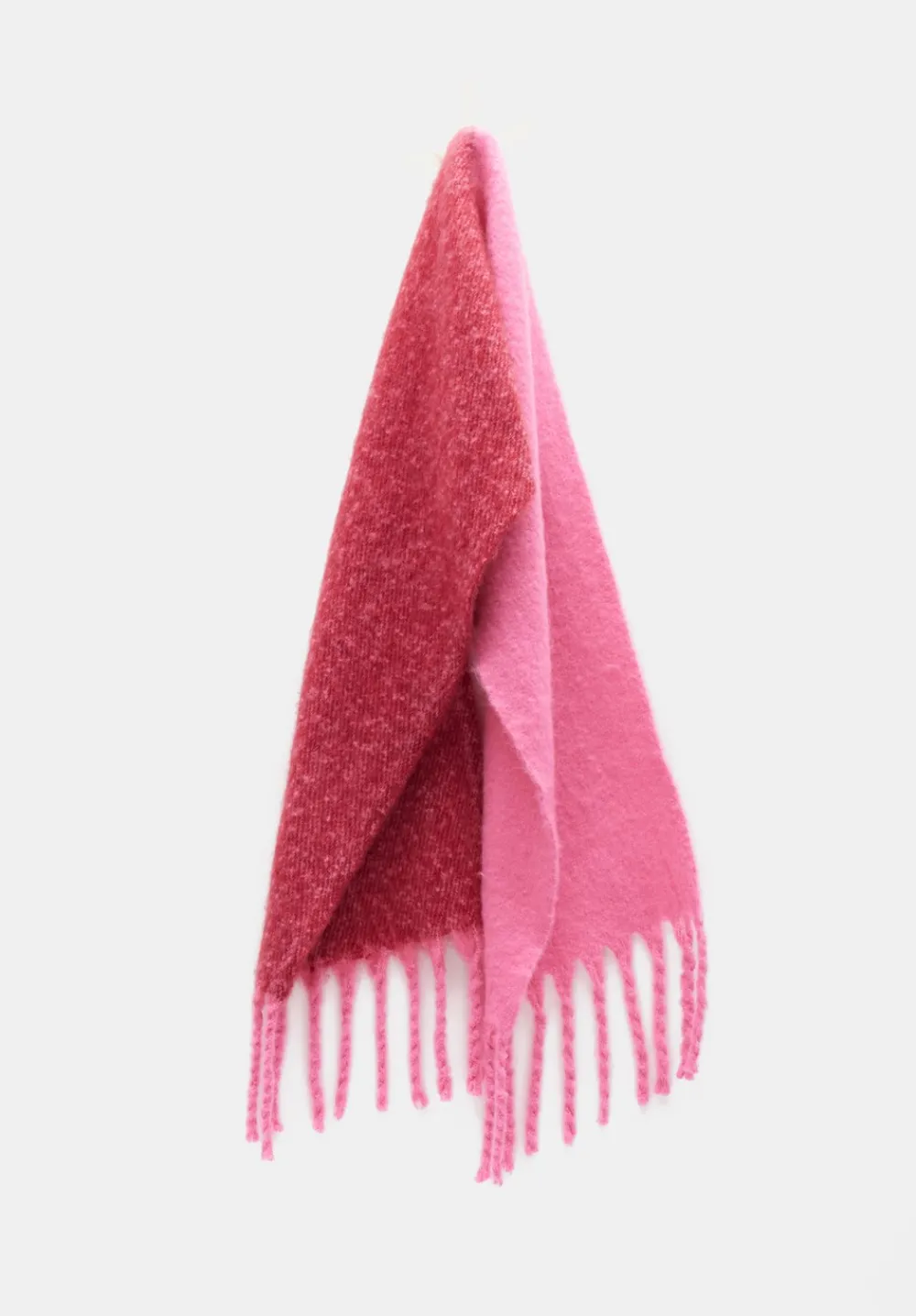 hush Scarves|Asher Two-Tone Scarf Red/Pink