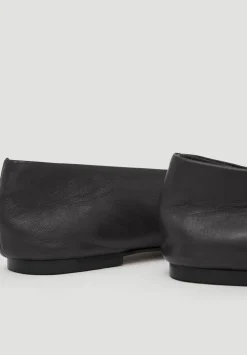 hush Sandals|Flats|Asymmetric Leather Ballet Flats Black
