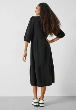hush Dresses|Athena Sparkle Jersey Dress Black