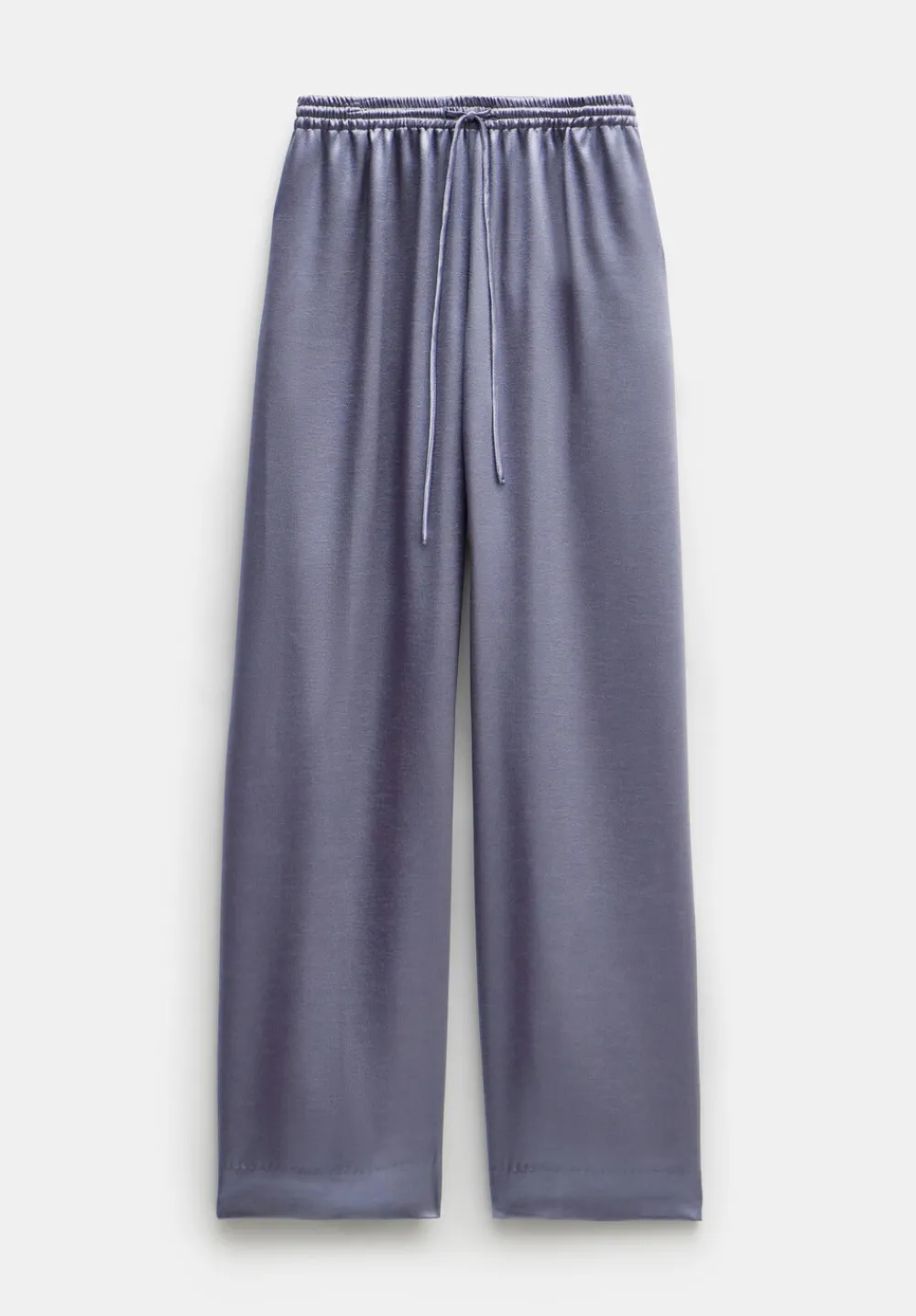 hush Trousers|Aurora Satin Wide Leg Trousers Gunmetal