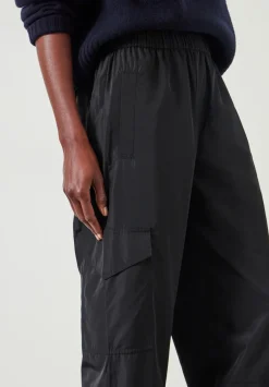 hush Trousers|Ava Lightweight Cargo Trousers Black