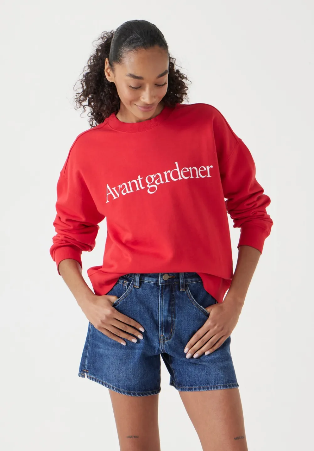 hush Sweatshirts & Hoodies|Avant Gardener Graphic Sweatshirt Bright Red