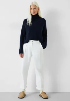 hush Jumpers & Cardigans|Aven Raglan Roll Neck Wool Blend Jumper Midnight Navy