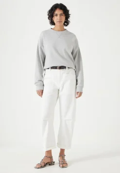 hush Sweatshirts & Hoodies|Back Detail Sweatshirt Grey Marl