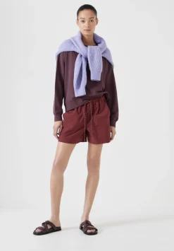 hush Sweatshirts & Hoodies|Back Detail Sweatshirt Fudge Brown