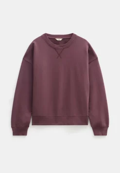 hush Sweatshirts & Hoodies|Back Detail Sweatshirt Fudge Brown