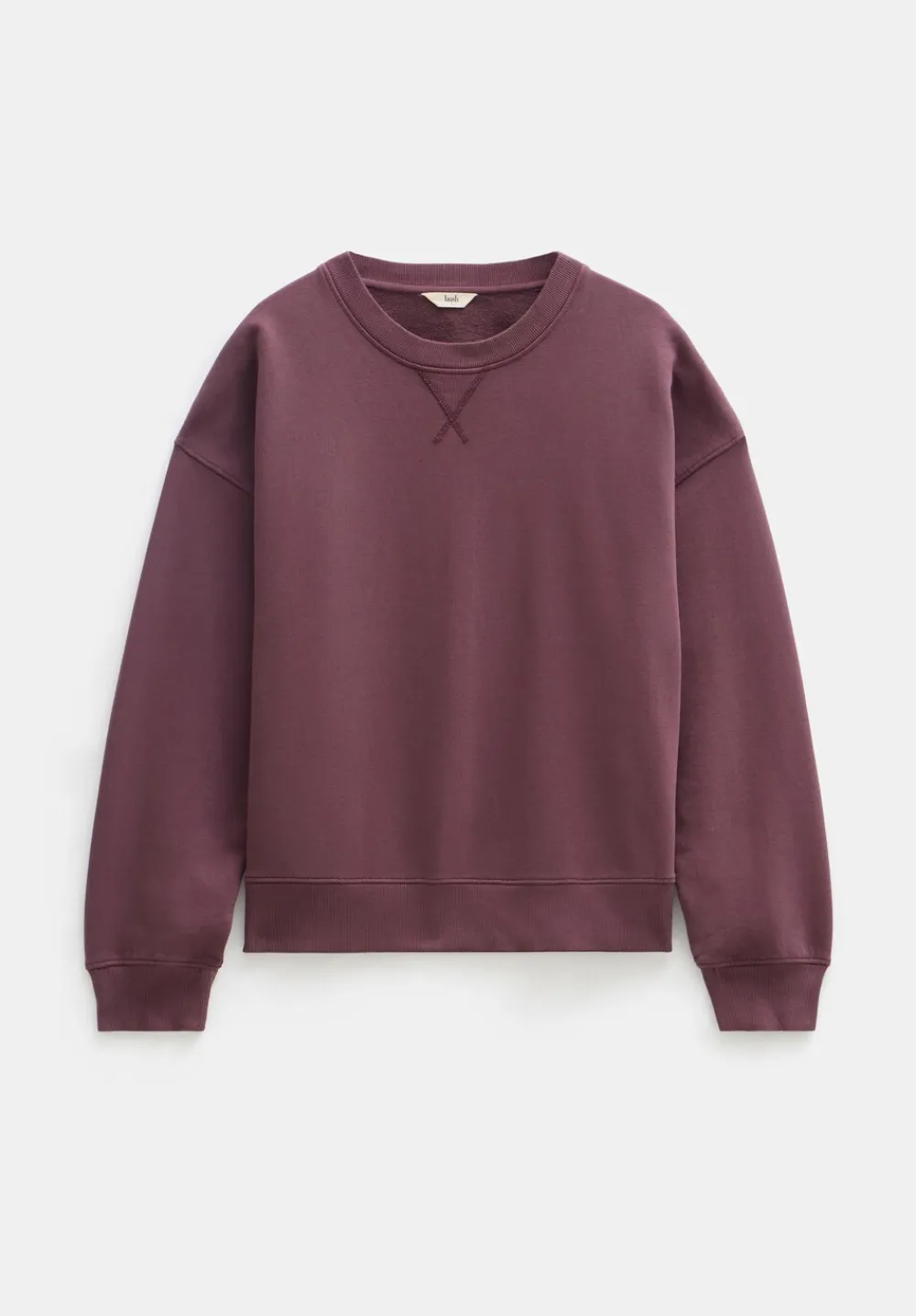 hush Sweatshirts & Hoodies|Back Detail Sweatshirt Fudge Brown